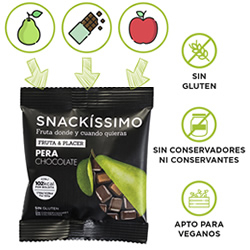 DisfrutaBox Comer Beber Amar Snackissimo Pera y Chocolate DisfrutaBox Comer Beber Amar Snackissimo Pera y Chocolate