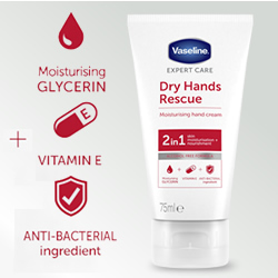 Crema de Manos Antibacteriana Vaseline en DisfrutaBox Nomeolvides Crema de Manos Antibacteriana Vaseline en DisfrutaBox Nomeolvides