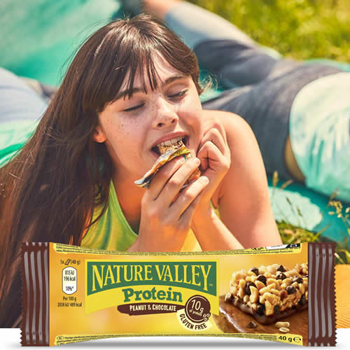 Barritas Protein Cacahuete y Chocolate Nature Valley en DisfrutaBox Un Paso Adelante Barritas Protein Cacahuete y Chocolate Nature Valley en DisfrutaBox Un Paso Adelante