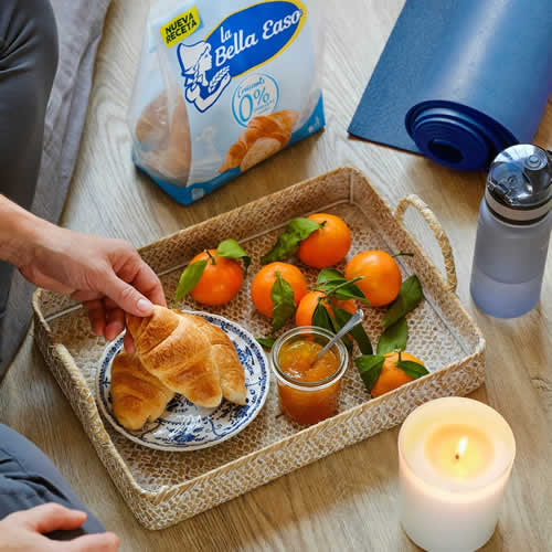 Croissant 0% La Bella Easo en DisfrutaBox Como en casa en ningún sitio Bizcocho Sabor Limón en Echar la vista atrás