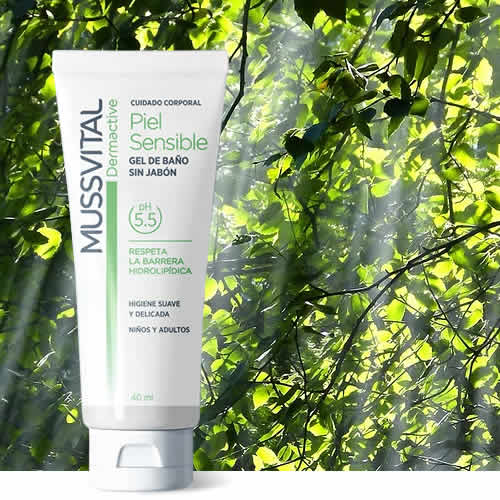 Mussvital Dermactive Gel de baño hidratante Piel sensible en DisfrutaBox Campamento de Verano