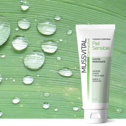 Mussvital Dermactive Loción hidratante Piel sensible en DisfrutaBox Campamento de Verano