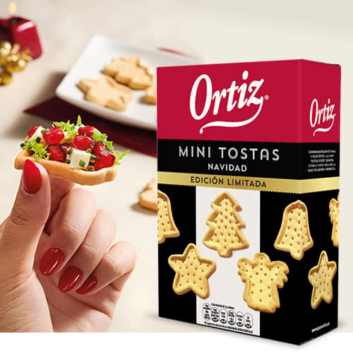Mini Tostas Navidad Ortiz® en DisfrutaBox Chic Chic Bocaditos de Ortiz® en DisfrutaBox Placer Deluxe