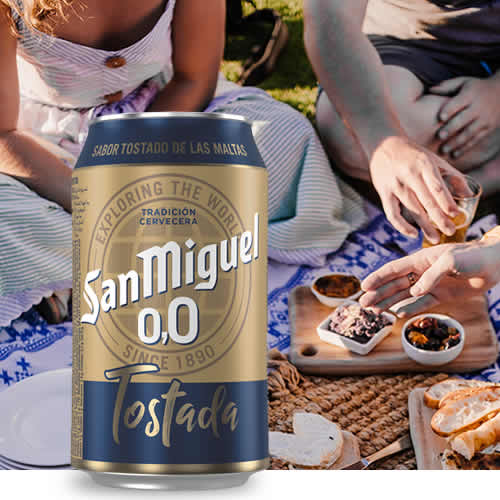 San Miguel 0,0 Tostada en DisfrutaBox Yesterday